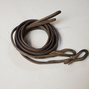Quick change harness leather split reins